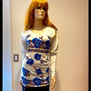 Free people flower tee top